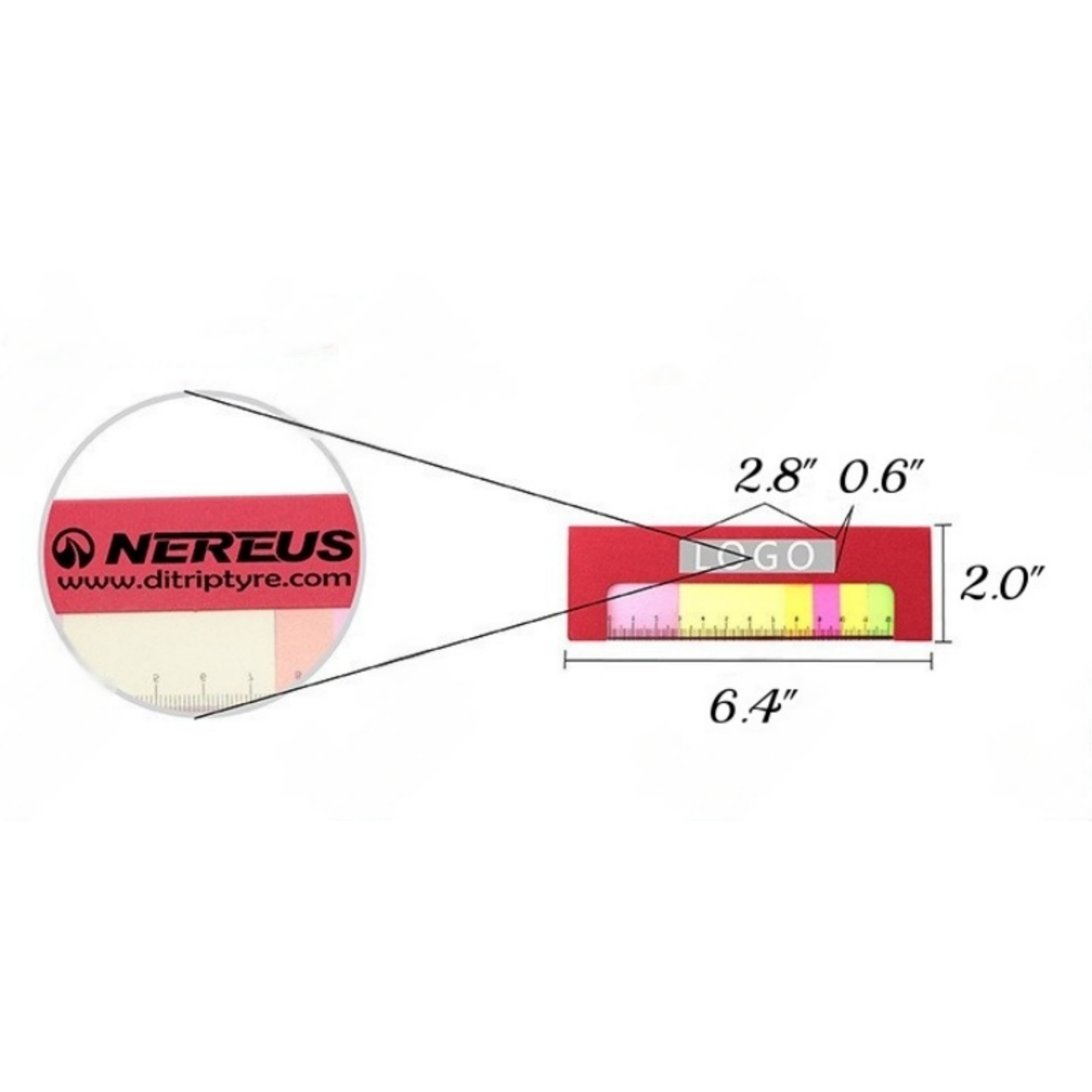 Ruler Sticky Notes 3