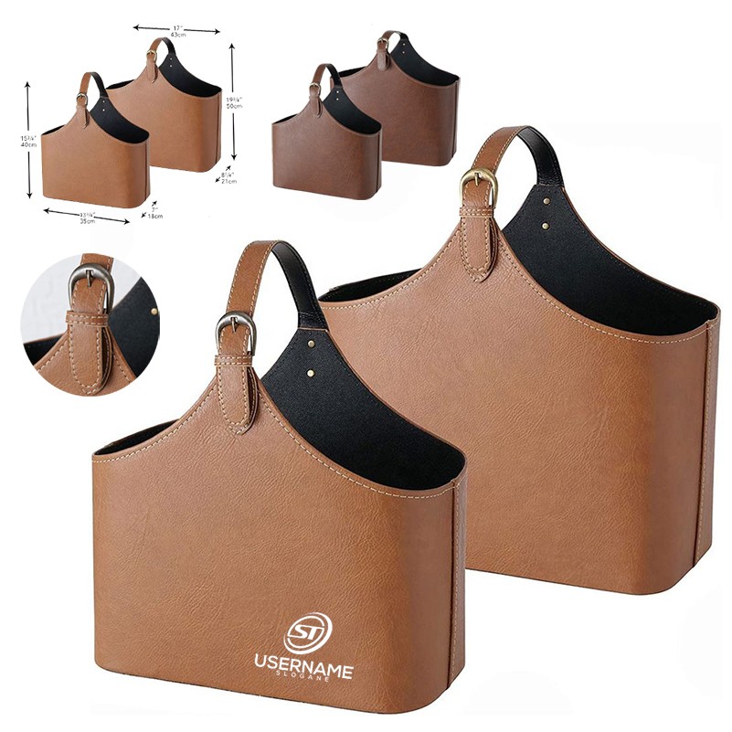 Leather Gift Basket 2