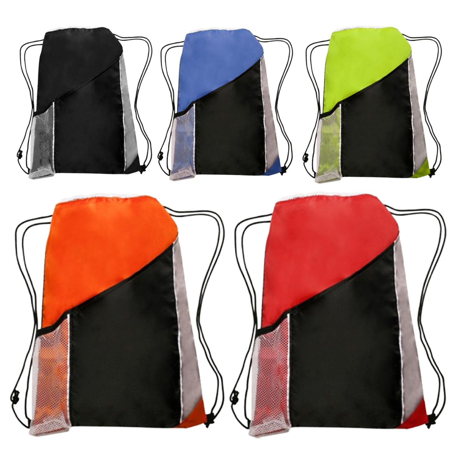 Drawstring Backpack with Side Mesh Pockets 8