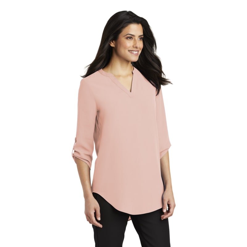 Port Authority Ladies 3/4-Sleeve Tunic Blouse. 18