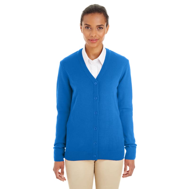 Harriton Ladies' Pilbloc™ V-Neck Button Cardigan Sweater 19