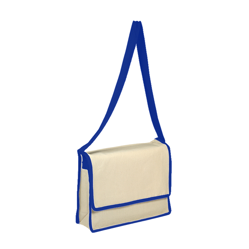 Heavy Cotton Canvas Messenger Bag with Flap- Assorted Colors 3