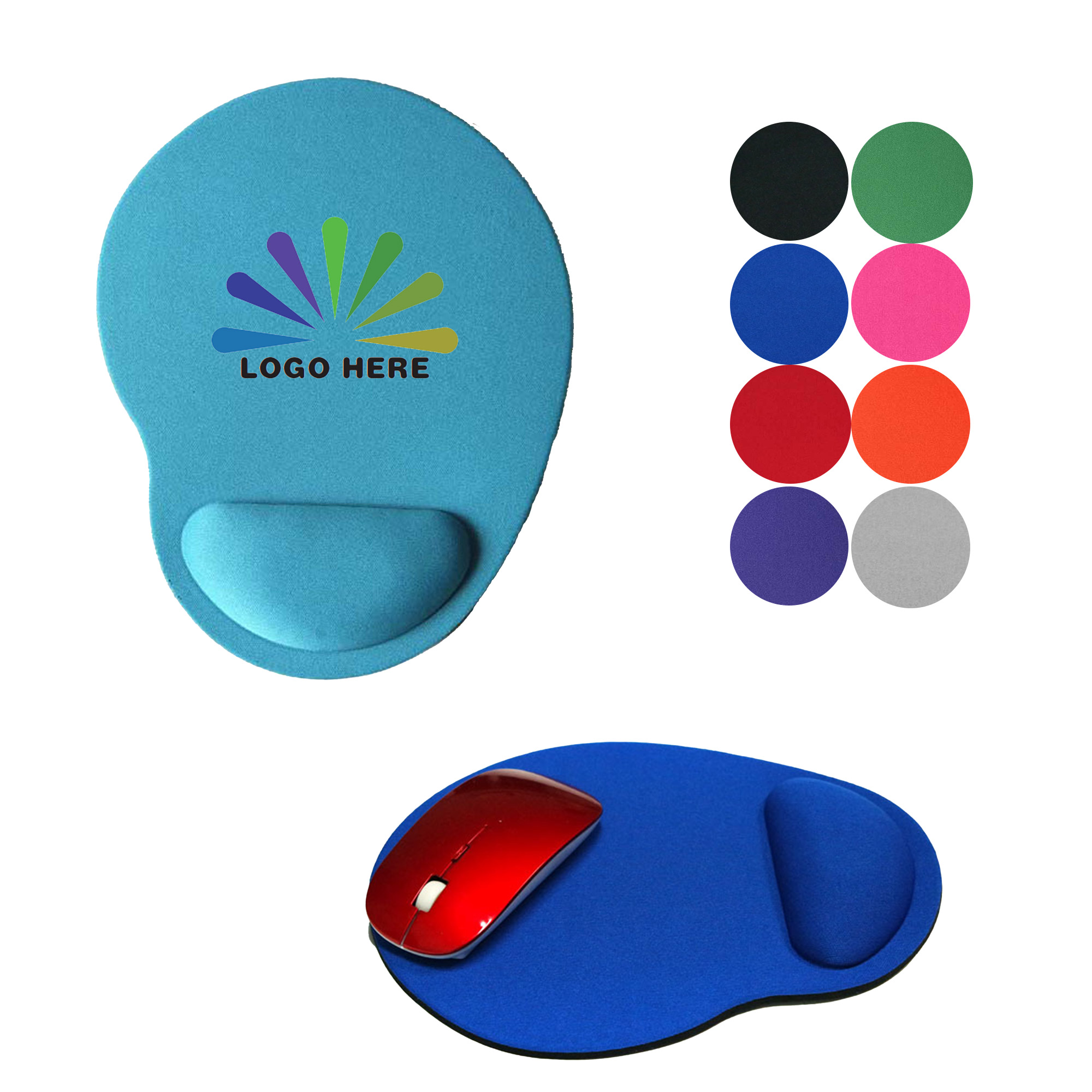 Full Color Soft Wrist-Supporting Mouse Pad 3