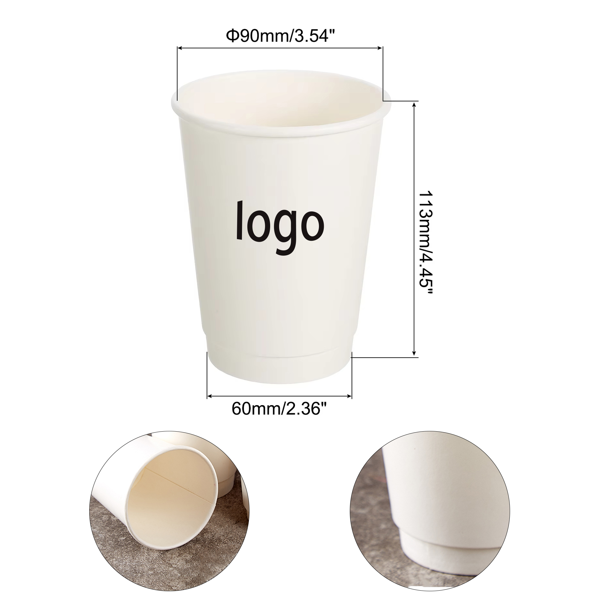 12oz Double Wall Paper Cups 3