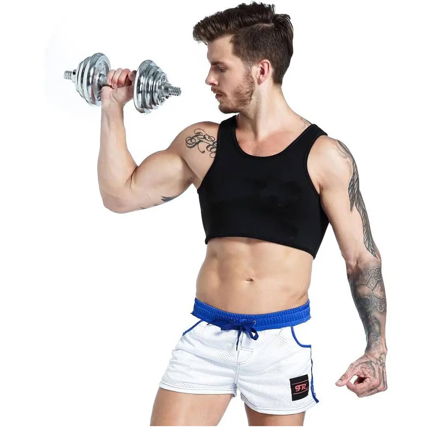 Men's Sleeveless Neoprene Tank Top – Workout & Casual Wear 3
