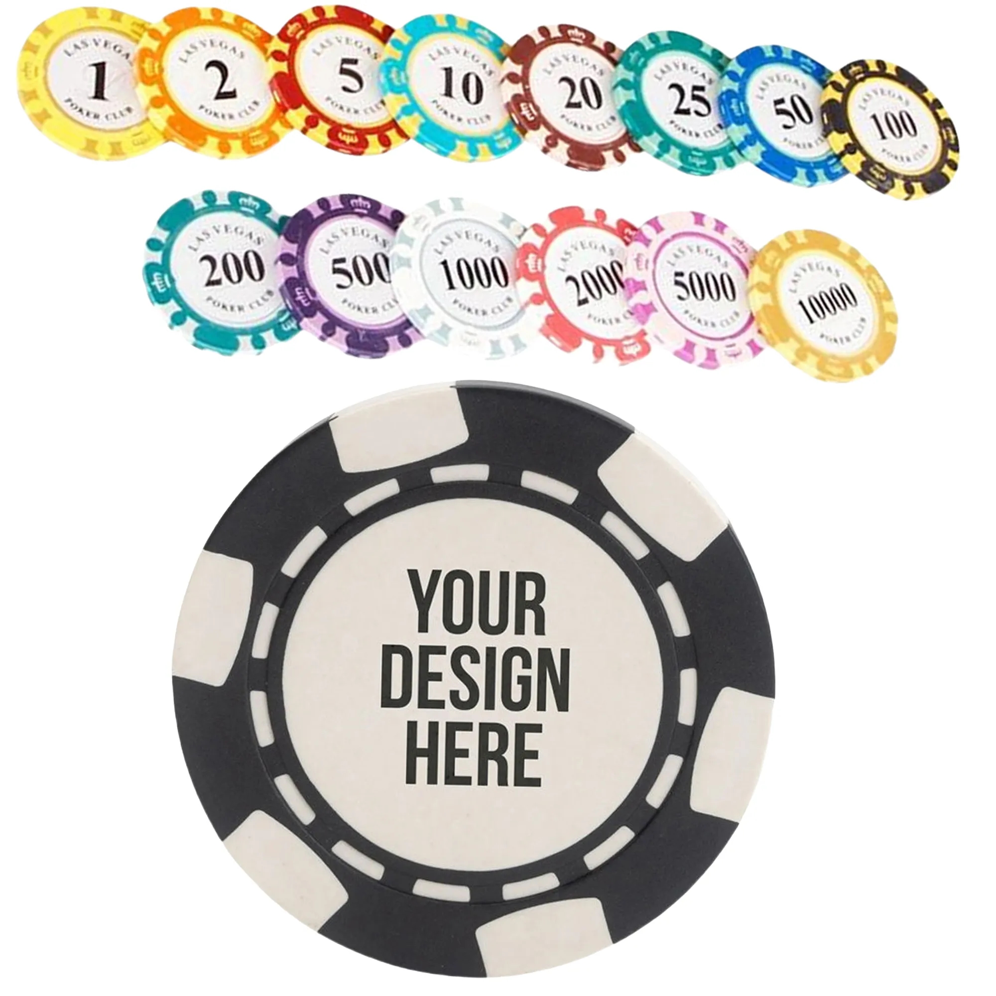 Casino Personal Logo Plastic Poker Chips Sets MOQ100 2
