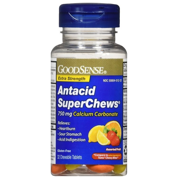 GoodSense Antacid Tablets - 60 Count Fruit 1