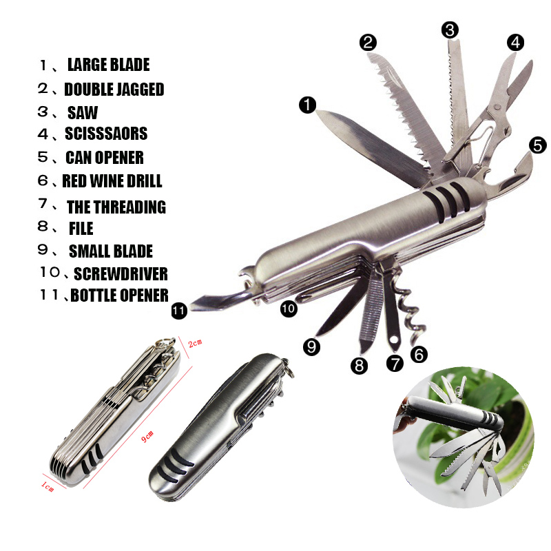 Multi Function 11-in-2 Folding Knife 2