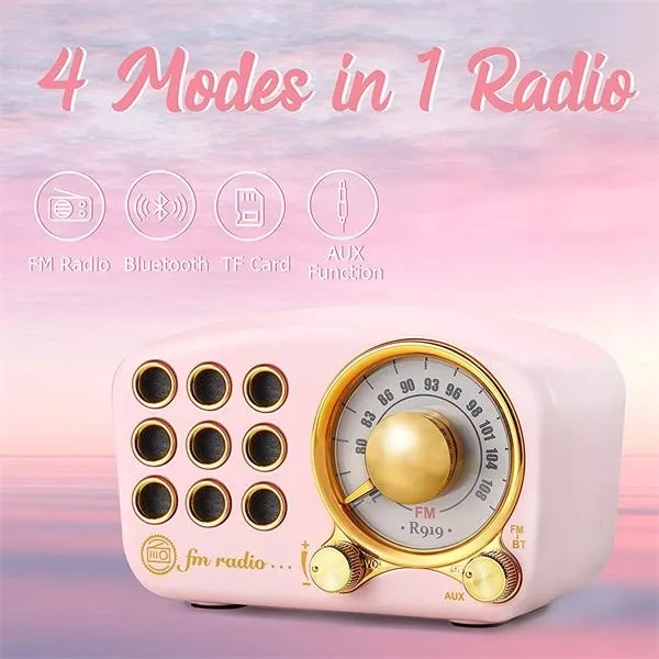 Multifunctional Retro Bluetooth Speaker 5