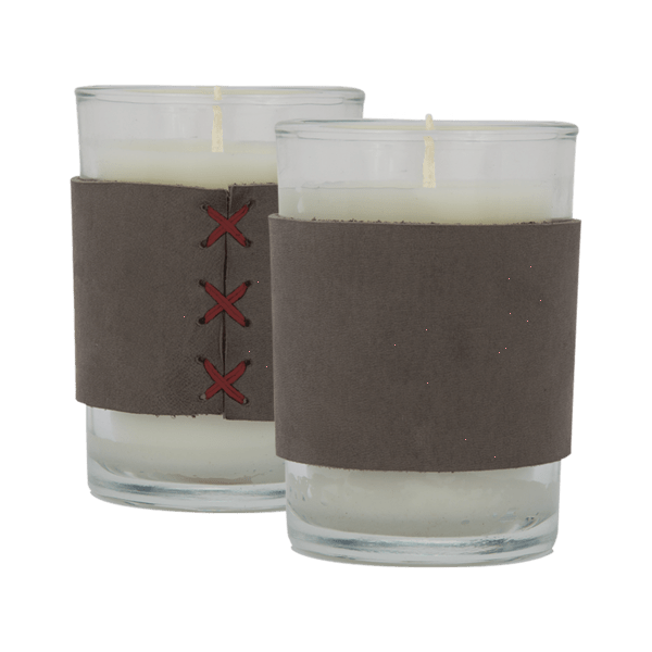 Harper 8 oz. Leather Wrapped Candle 52