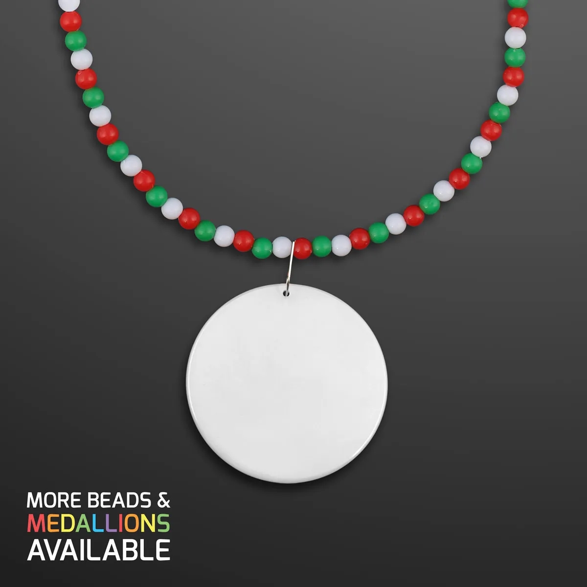 Holiday Beads with Breakaway Clasp with Medallion 1