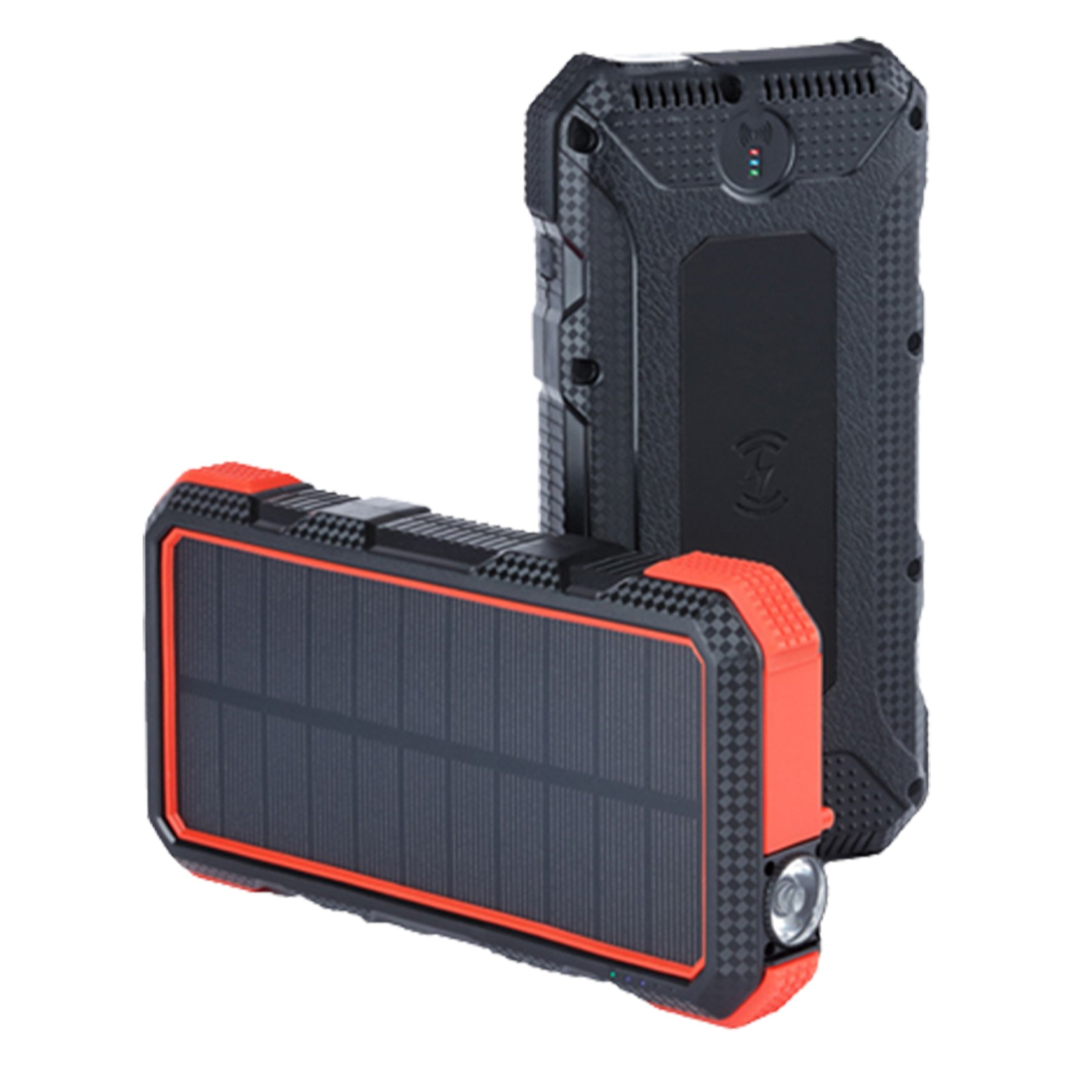 24000Mah Wireless Charging Solar Power Bank Flashlight 2
