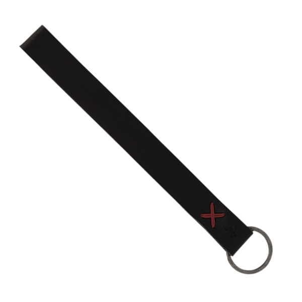 Hayward Leather Wrist Keychain with Metal Split-Ring 82