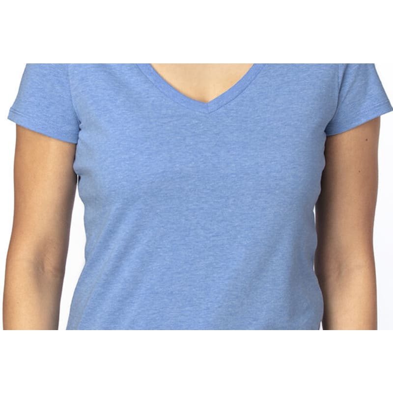 Threadfast Apparel Ladies' Ultimate CVC V-Neck T-Shirt 4