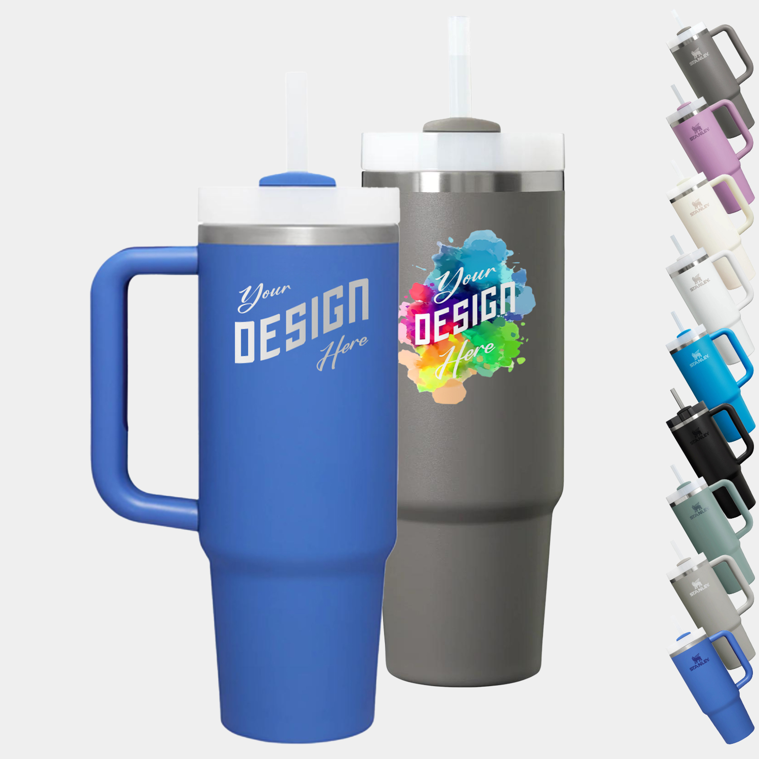 30 oz Stanley® Stainless Steel Insulated Quencher Travel Mug 2