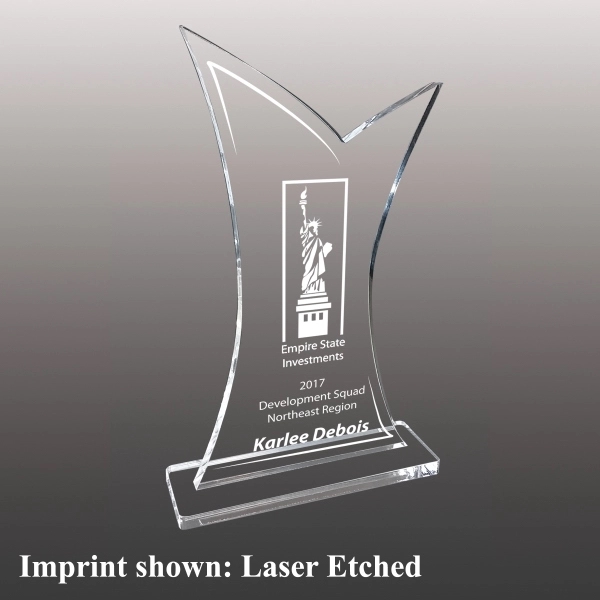 Acrylic Stock Award - Laser Etched