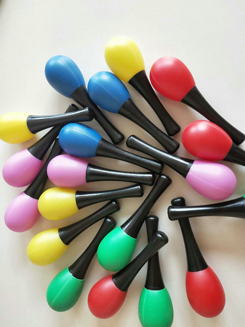 Plastic Mini Maracas Rattle Shaker Sand Hammers 5