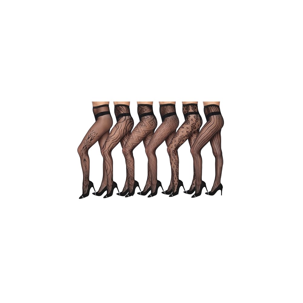 Women's Fishnet Tights - Assorted Patterns One Size 2