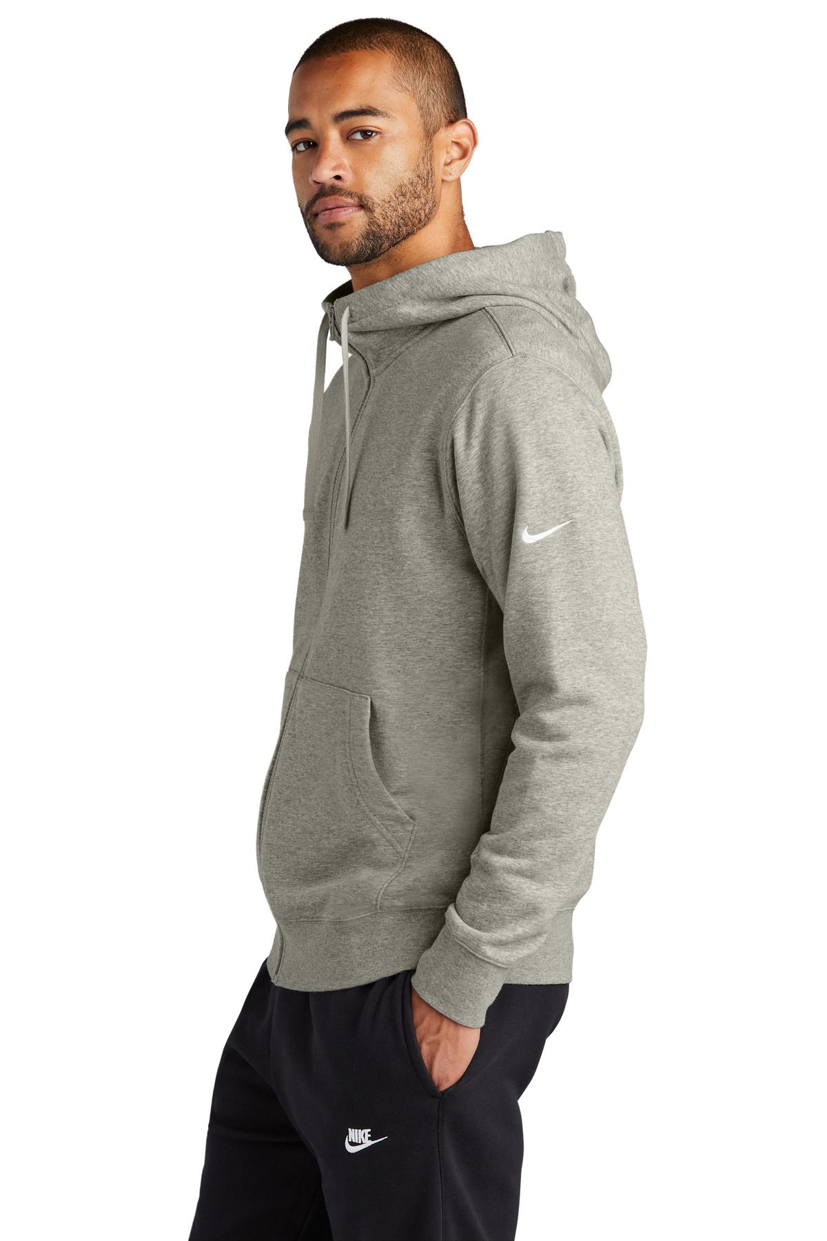 Nike Club Fleece Sleeve Swoosh Full-Zip Hoodie NKDR1513 36