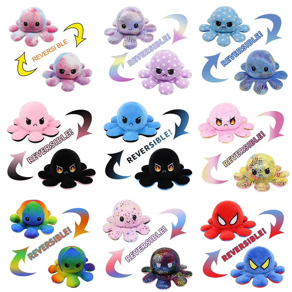 Cute Reversible Toy Sensory Fidget Stuffed Animals 3