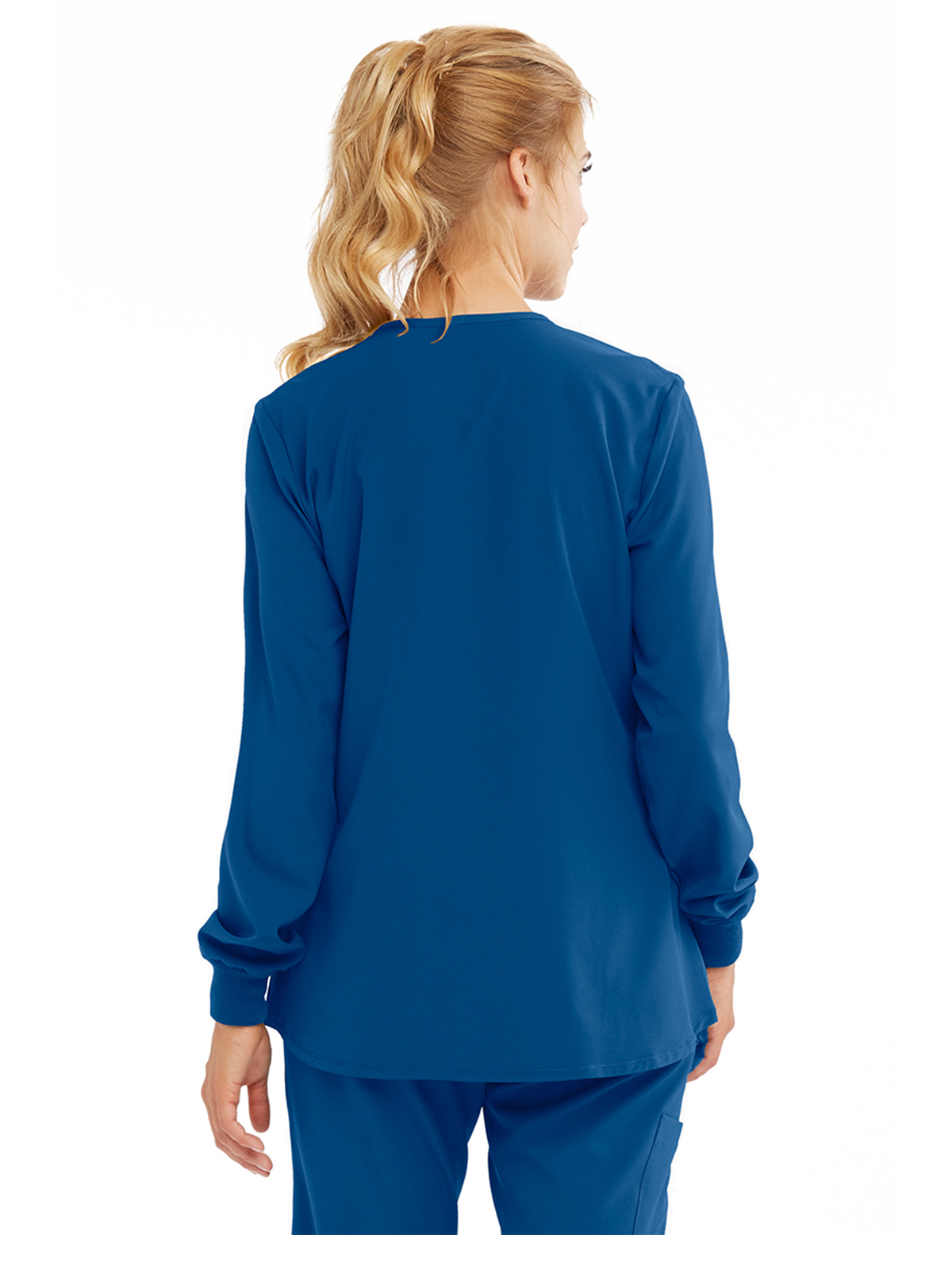 Skechers - Women's Two-Pocket Snap-Front Stability Warm-Up Scrub Jacket 4