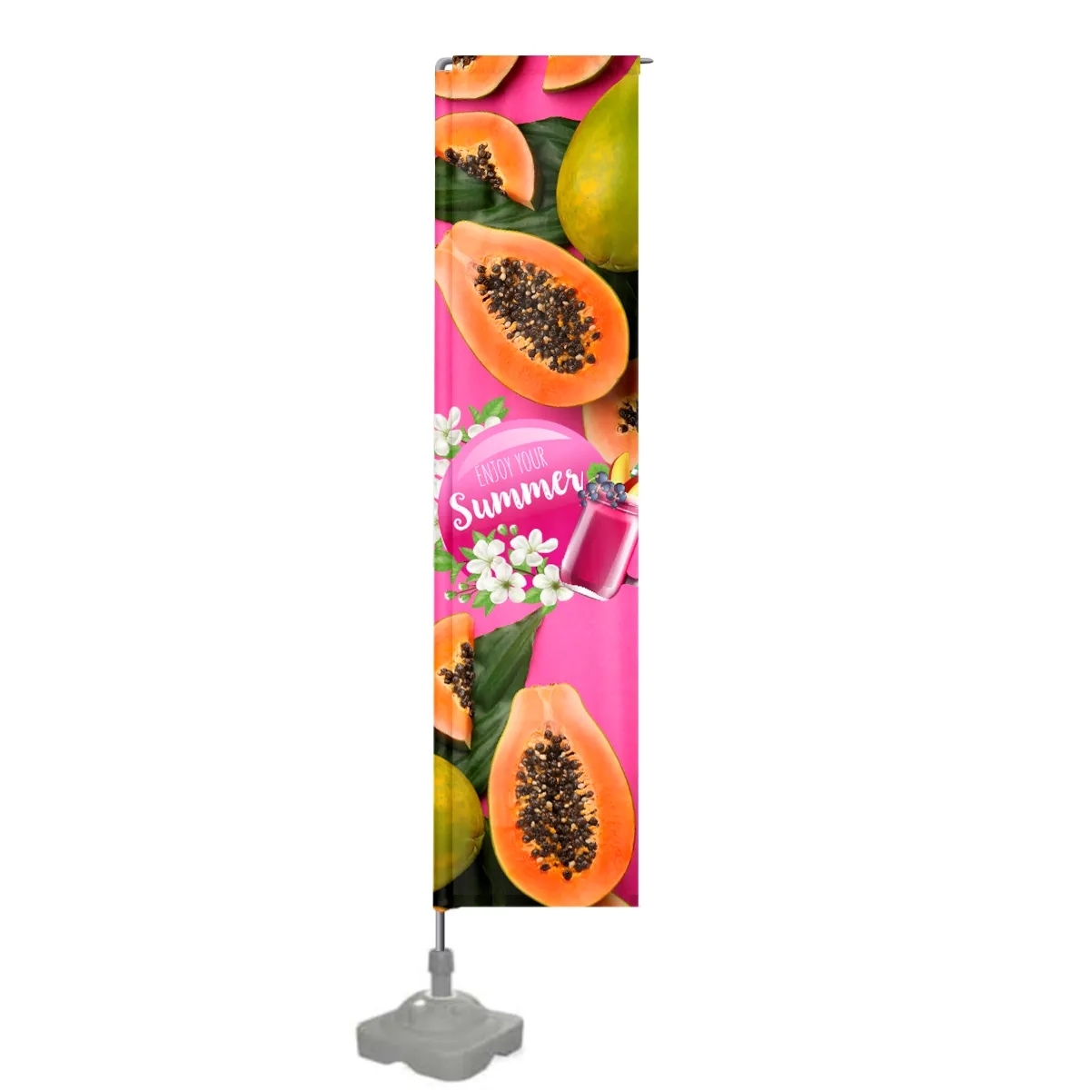 Custom Digital Printed Standard Tower Flags 13' x 35" 2