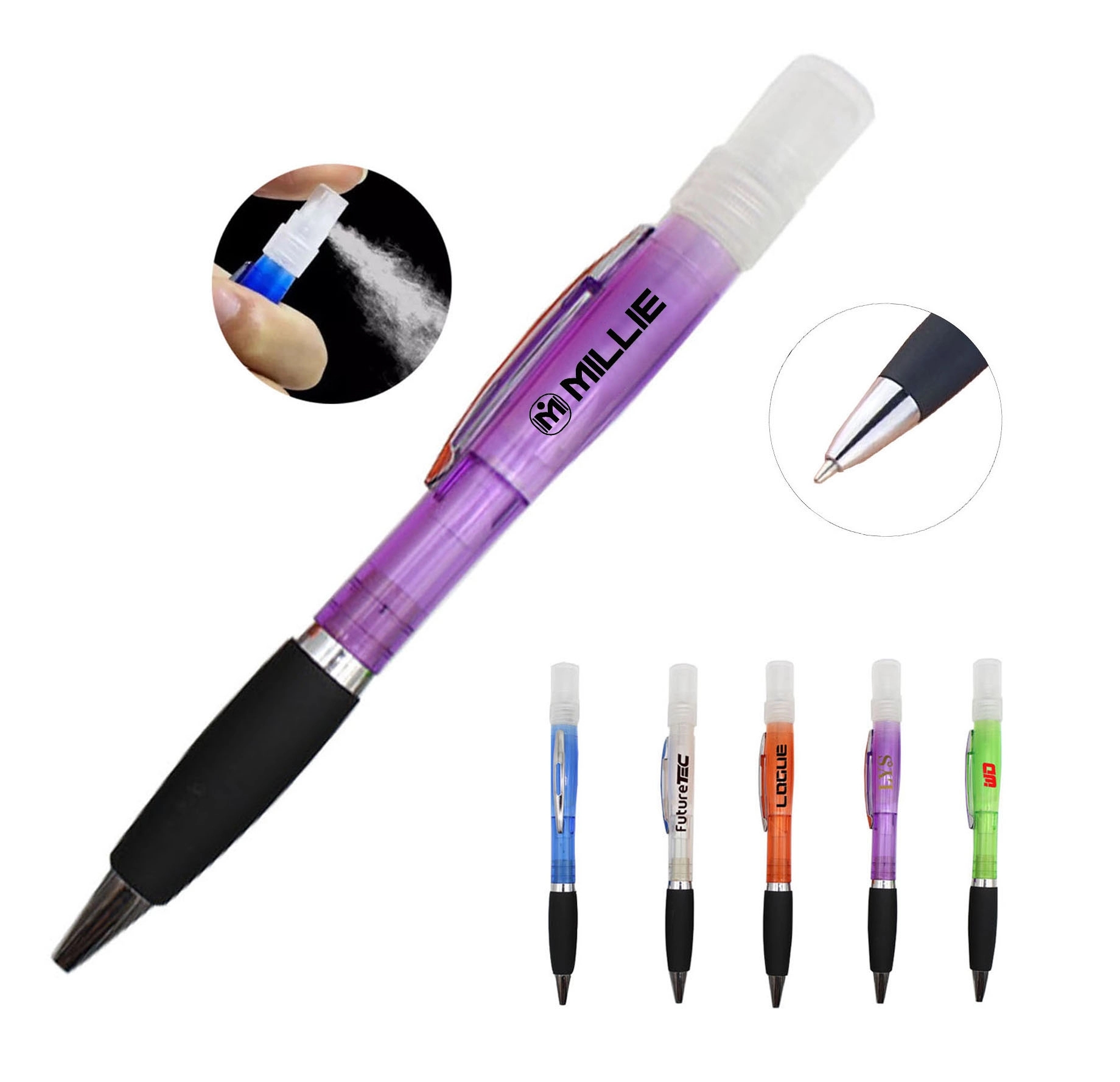 3ML Refillable Perfume Alcohol Spray Bottle Ballpoint Pens 1