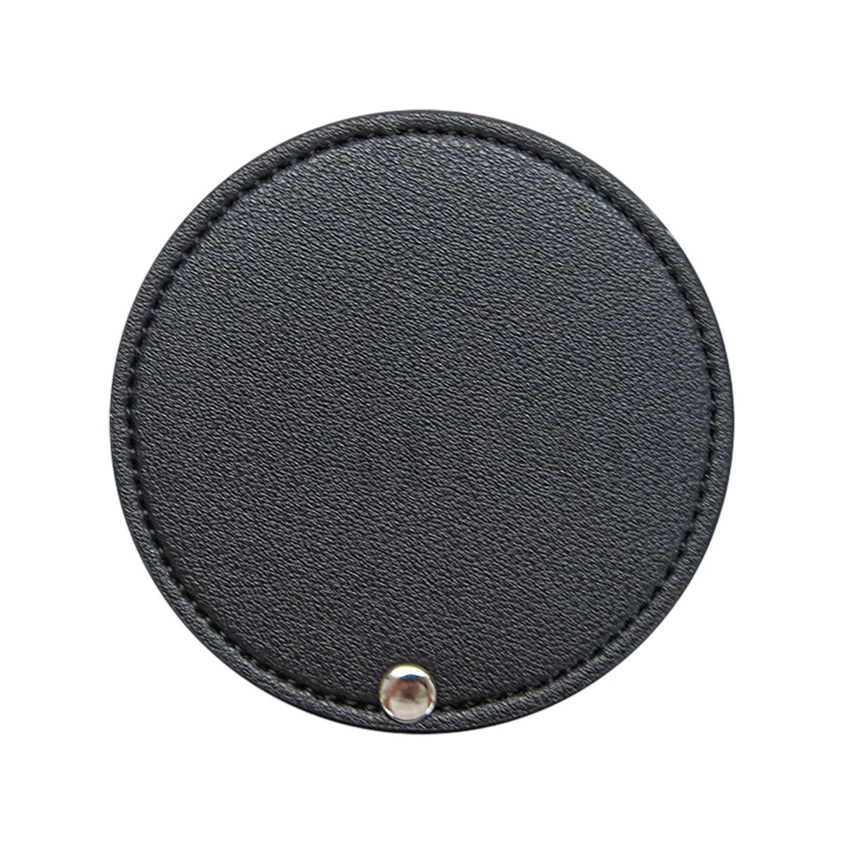 PU Leather Makeup Mirror Handheld Compact 3