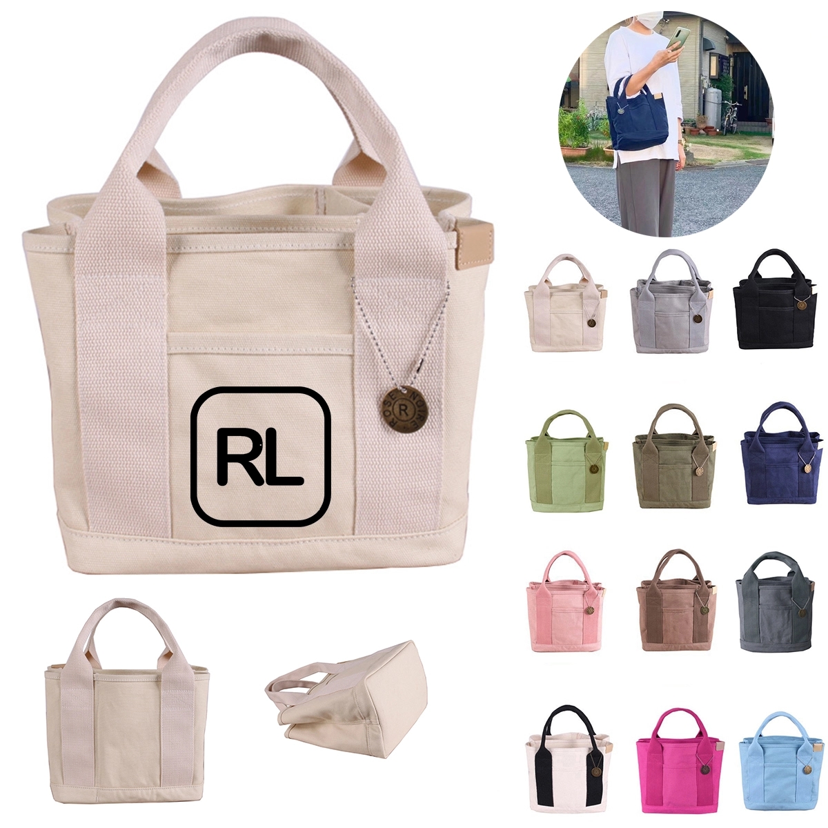 16Oz Canvas Lunch Bag 2