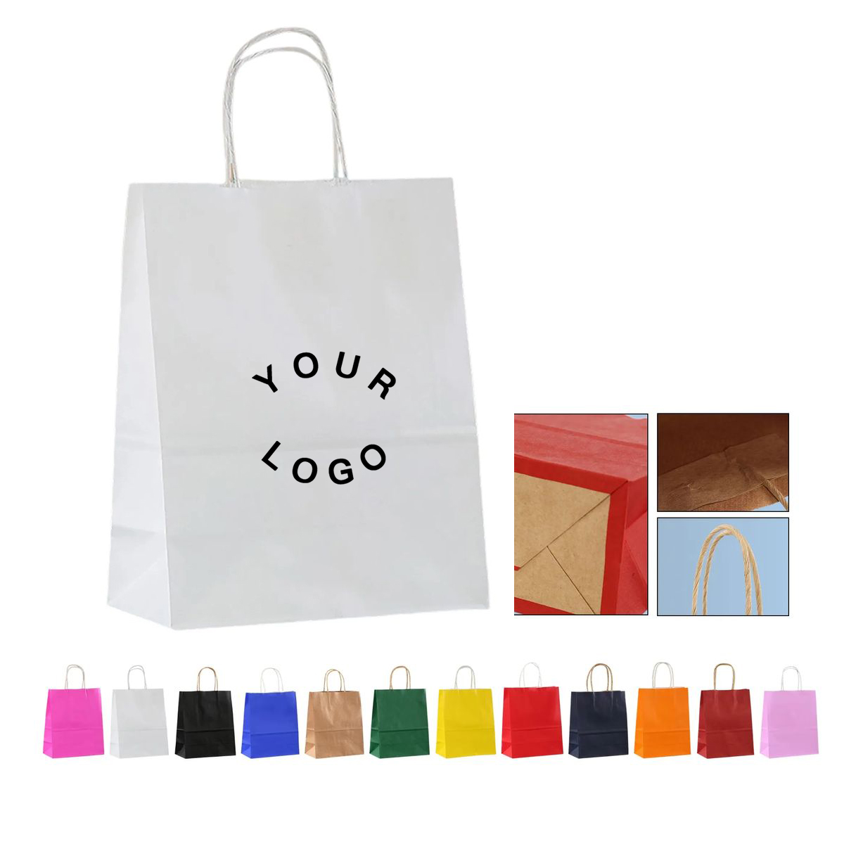 Eco Friendly Kraft Paper Bag for Drinks and Desserts 15