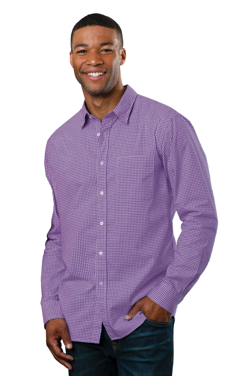 Men's L/S Gingham Check 4