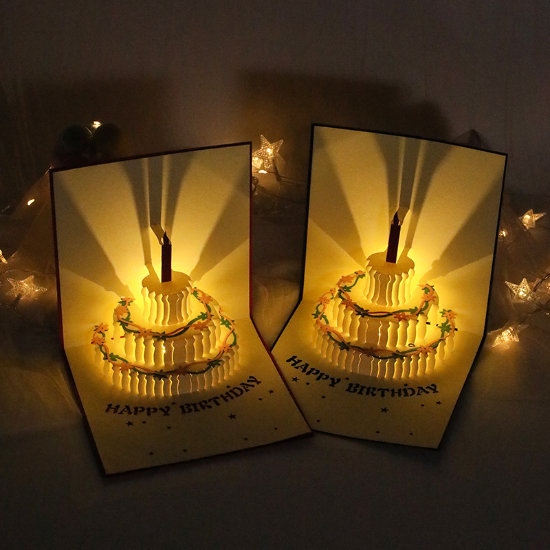 AudioPop Light + Sound Custom LED Audio Greeting Card & Direct Mailer - Full Color 8