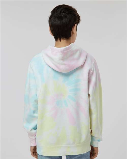 Youth Midweight Tie-Dyed Hooded Sweatshirt - PRM1500TD 32