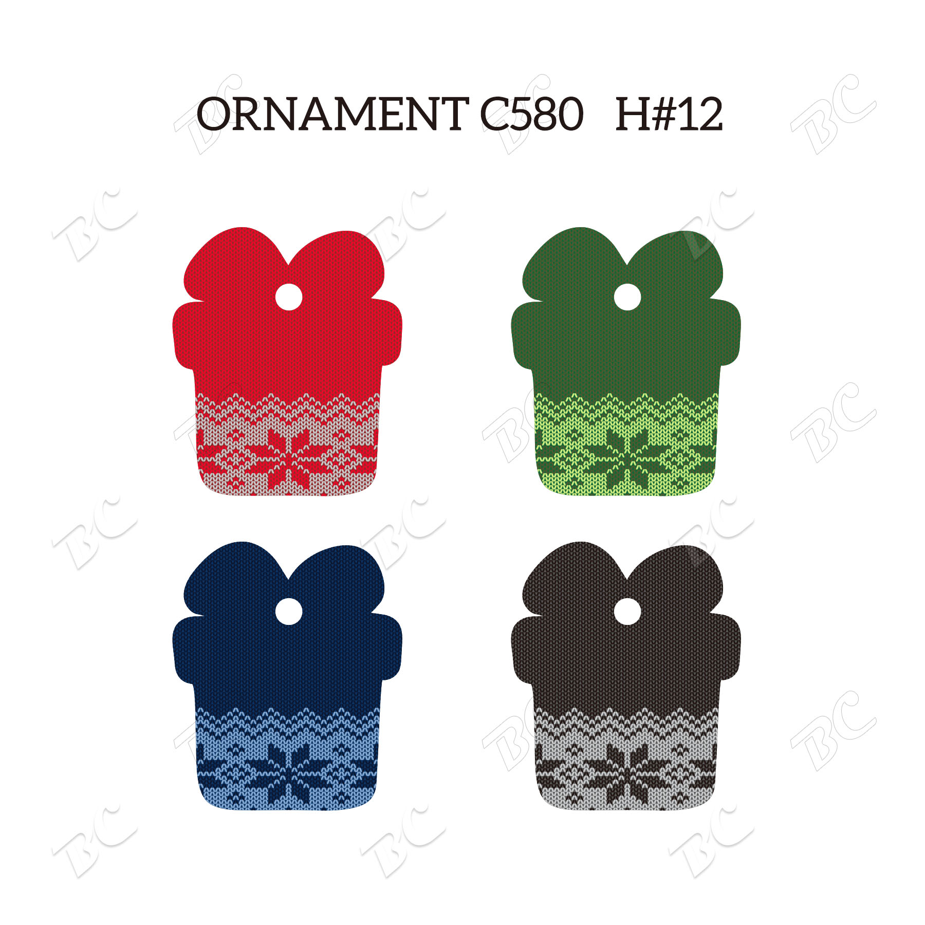 Free Shipping Full Color Christmas Ornament - Gifts 7