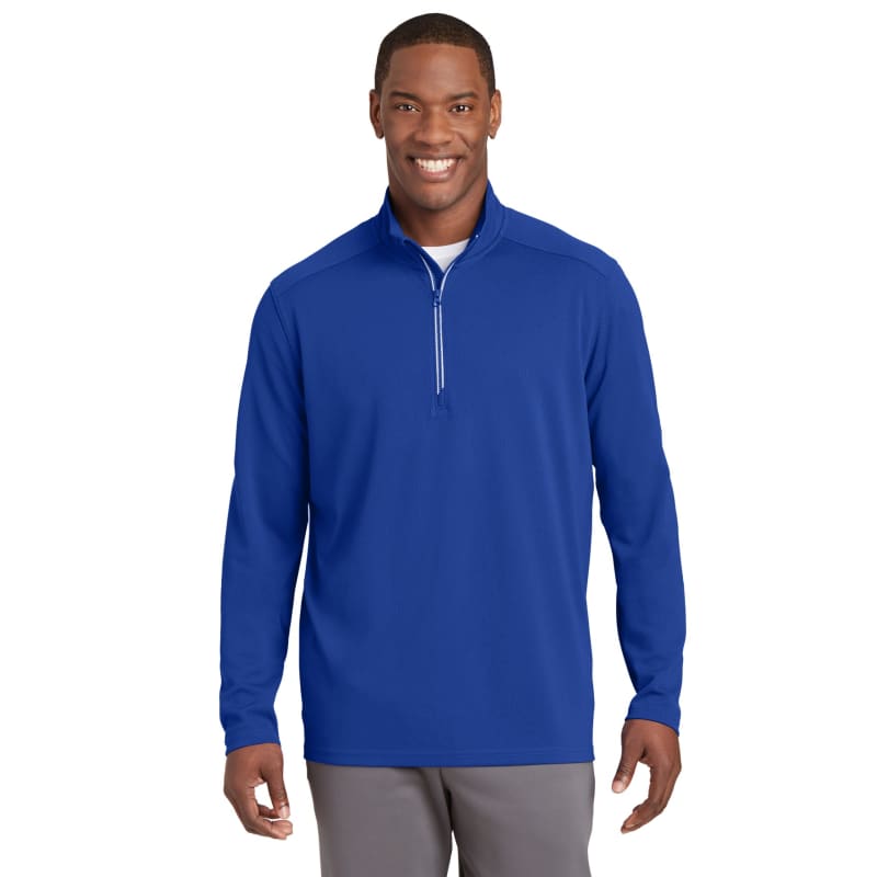 Sport-Tek Sport-Wick Textured 1/4-Zip Pullover., custom hoodie or sweatshirt with logo imprint 8