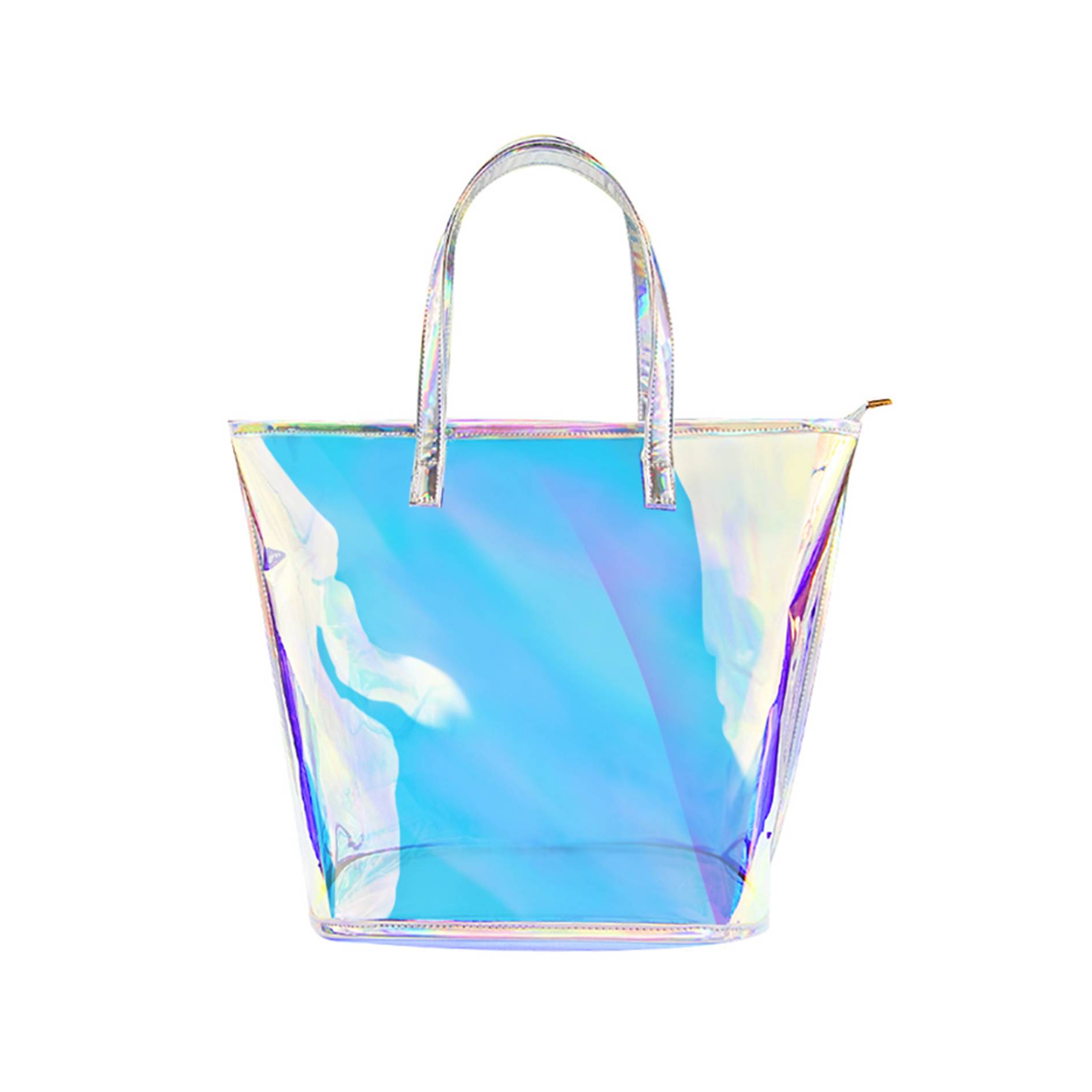 Large Iridescent Clear TPU Tote Bag 3