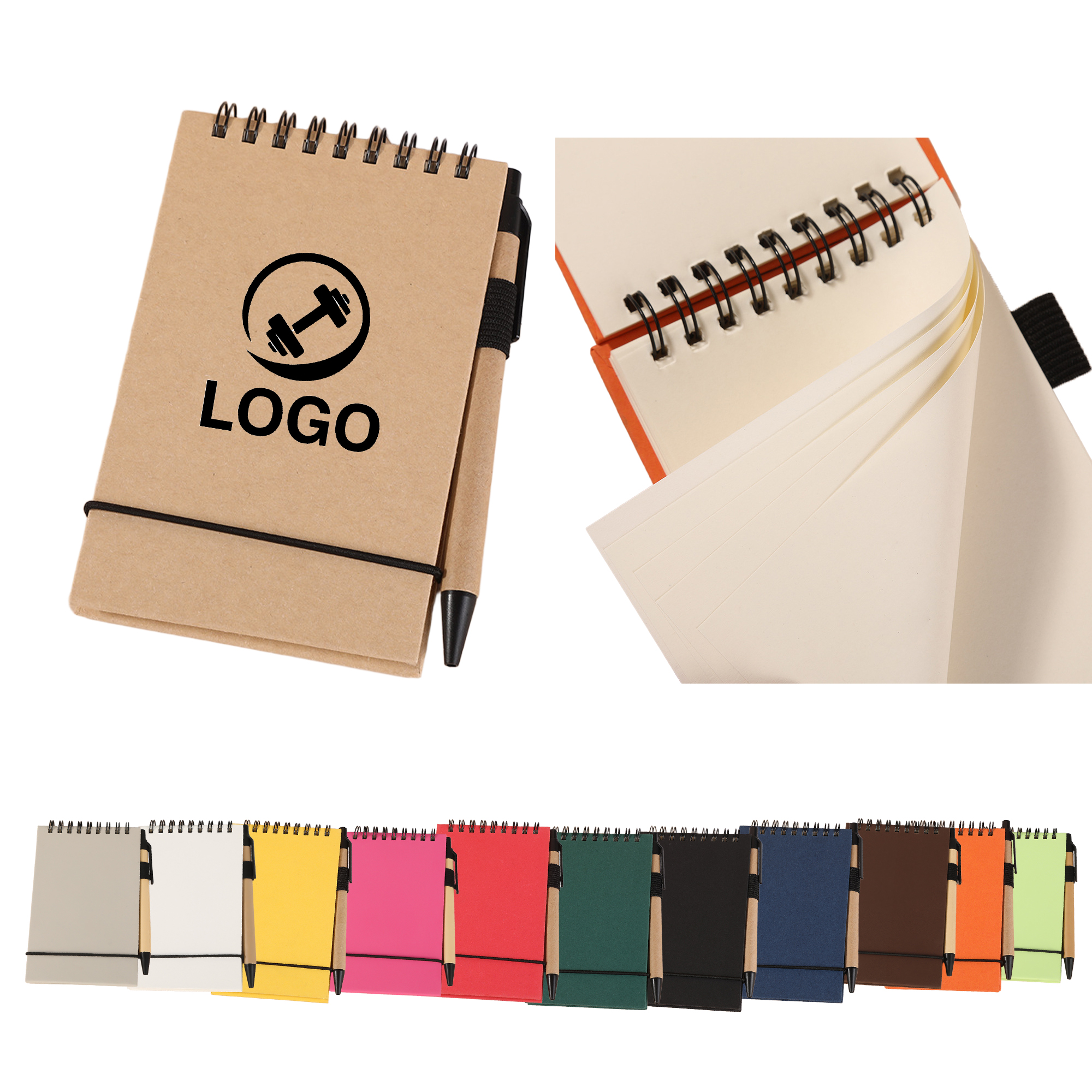Pocket Notebook 3.6 x 5.8 Inch with Pen 2