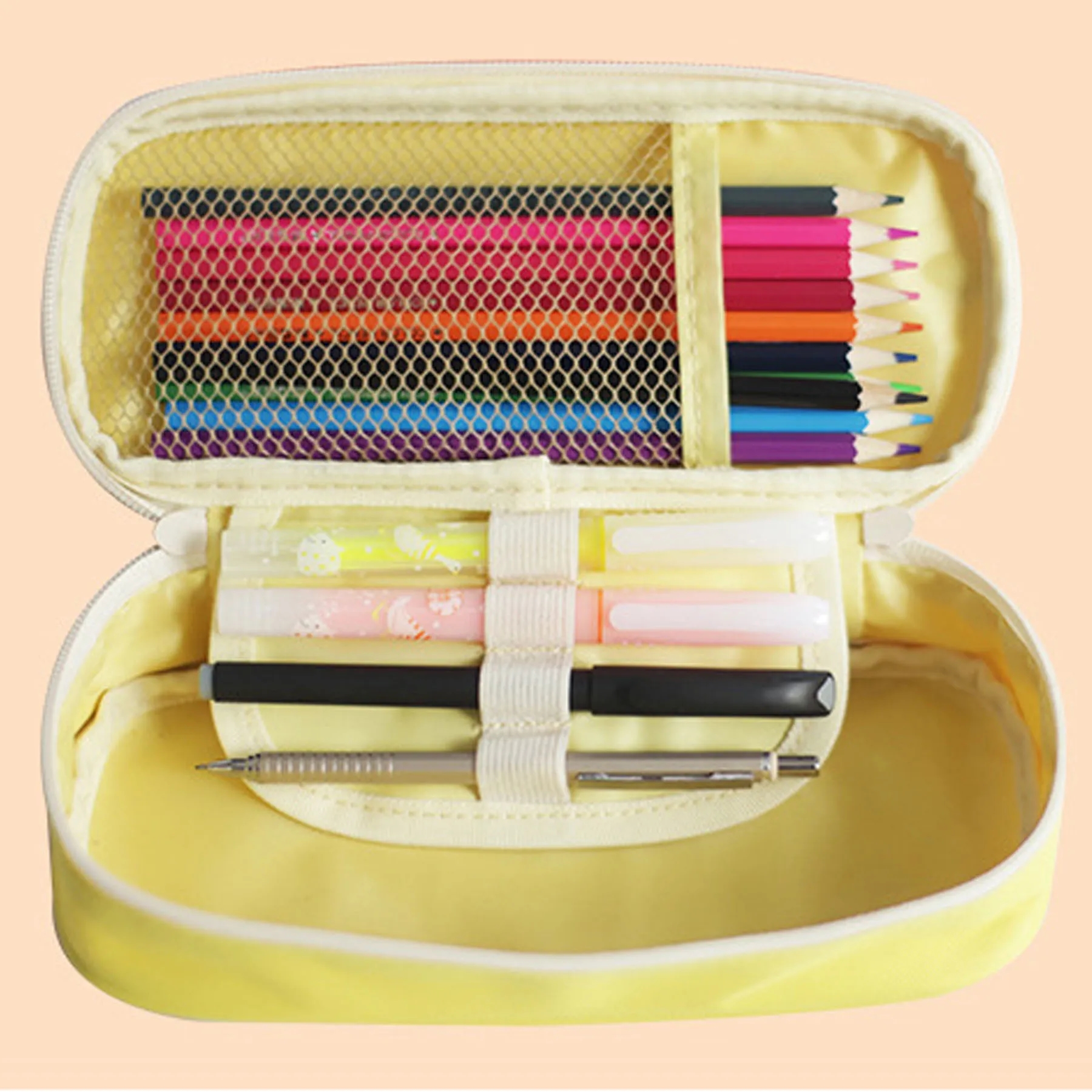 Canvas Large Capacity Pencil Case 6