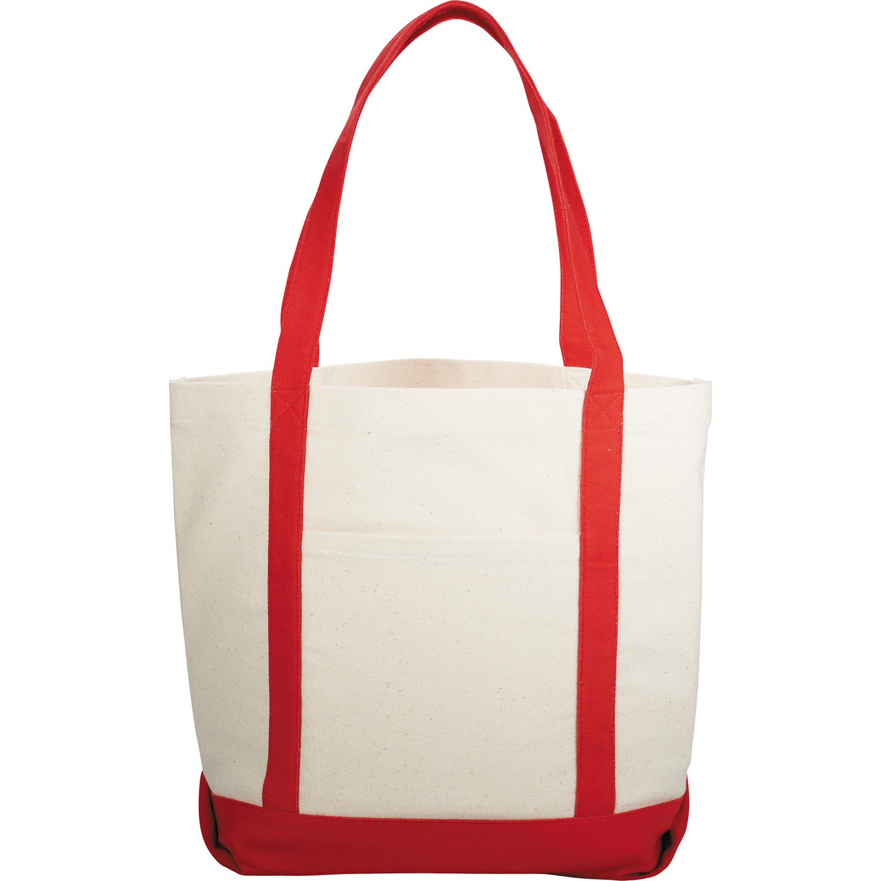 10 oz Cotton Canvas Boat Tote Bag W/ Front Pocket 4