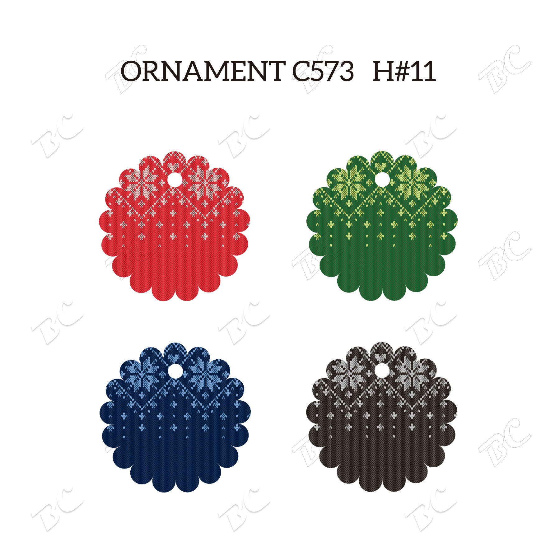 Free Shipping Full Color Christmas Ornament - Flower 45