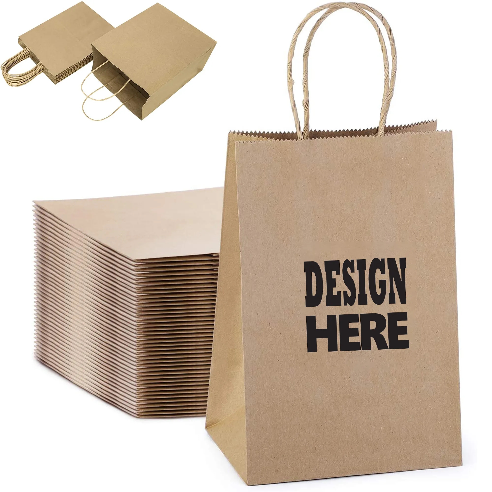 Kraft Paper Gift Bag with Handle 4