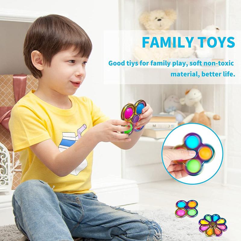 Four Bubbles Anti-stress Push Pop Sensory Fidget Spinner 4
