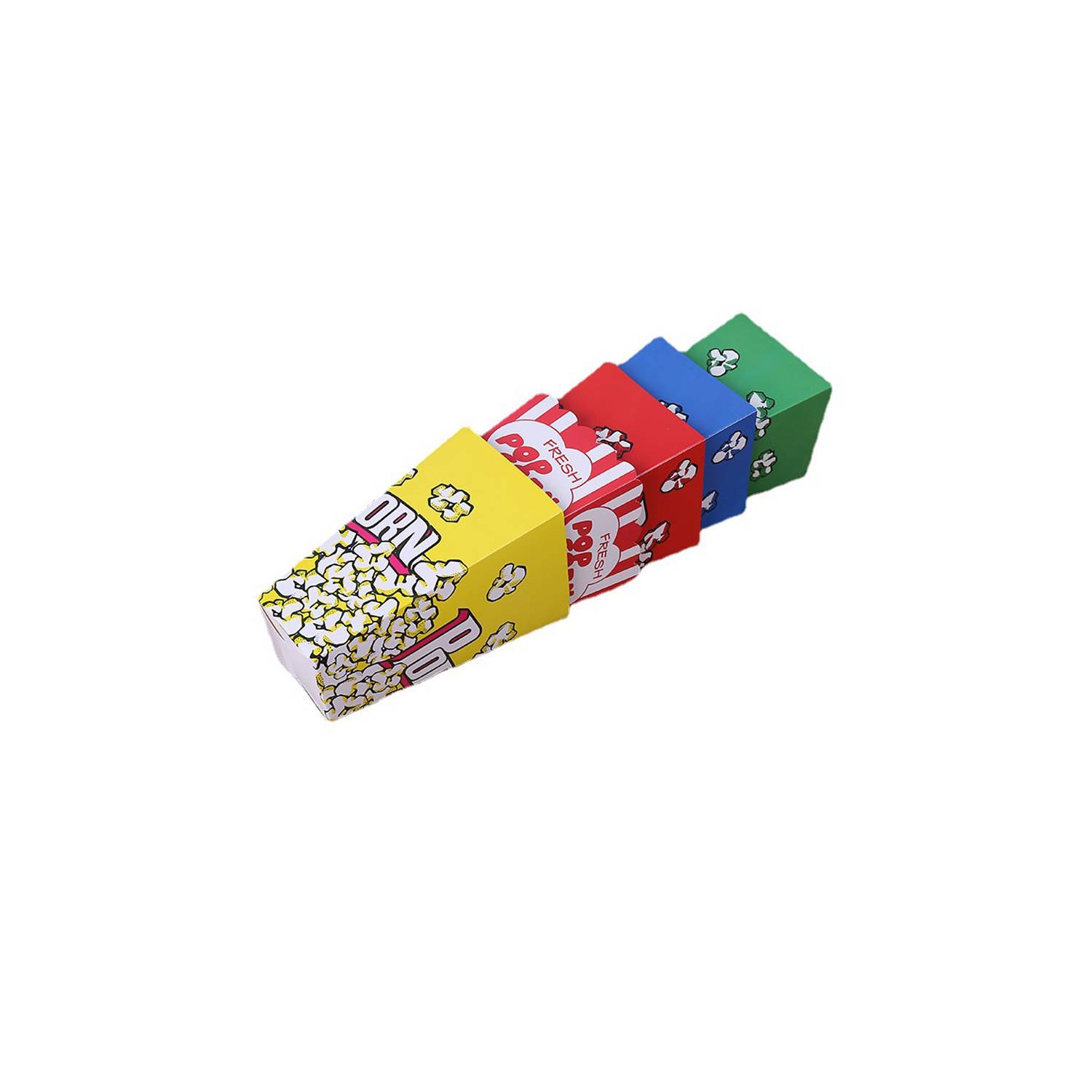 Square Disposable Food Folding Popcorn Paper Box 7