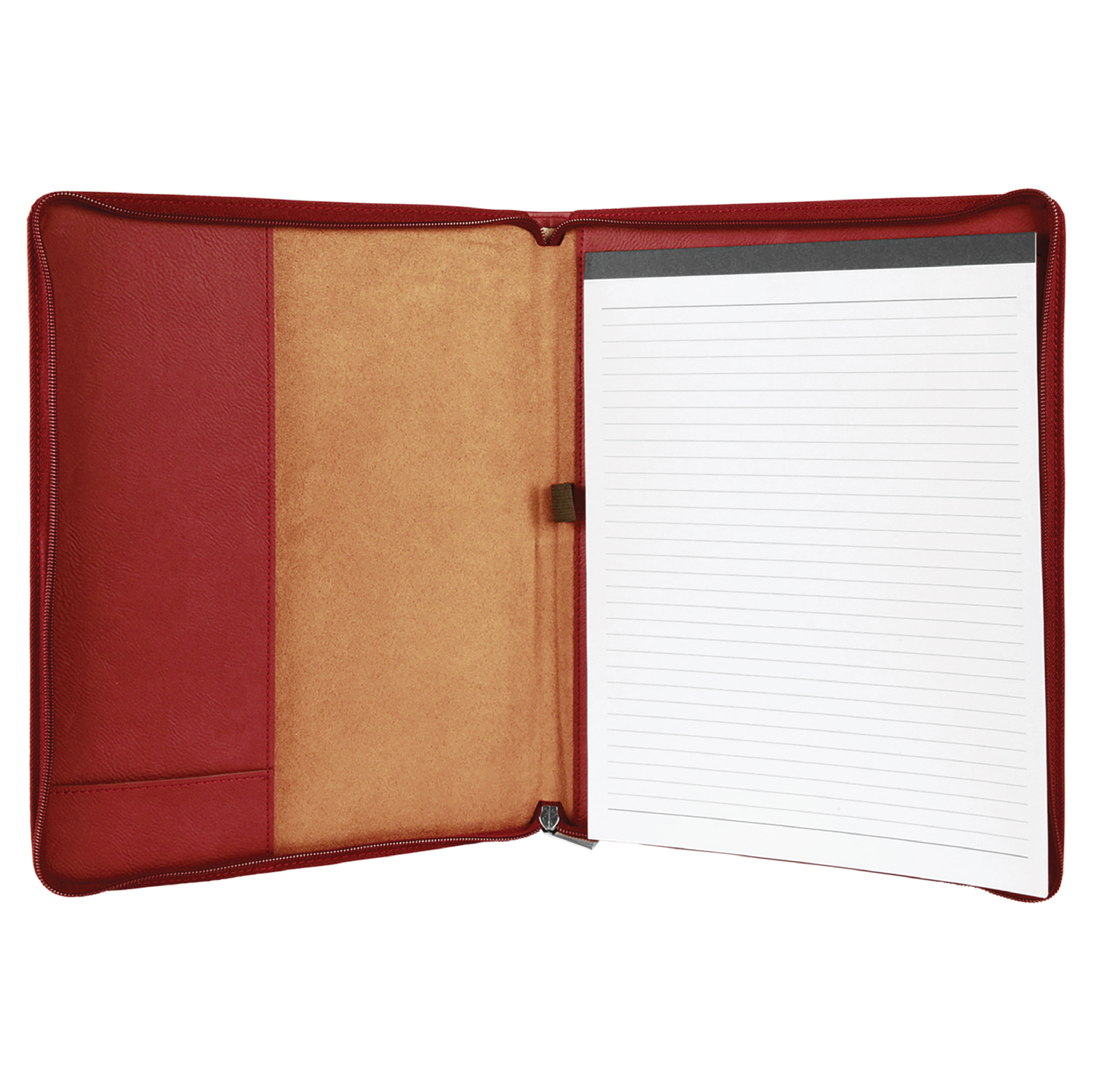 9" x 12" Leatherette Rose Portfolio with Zipper 7