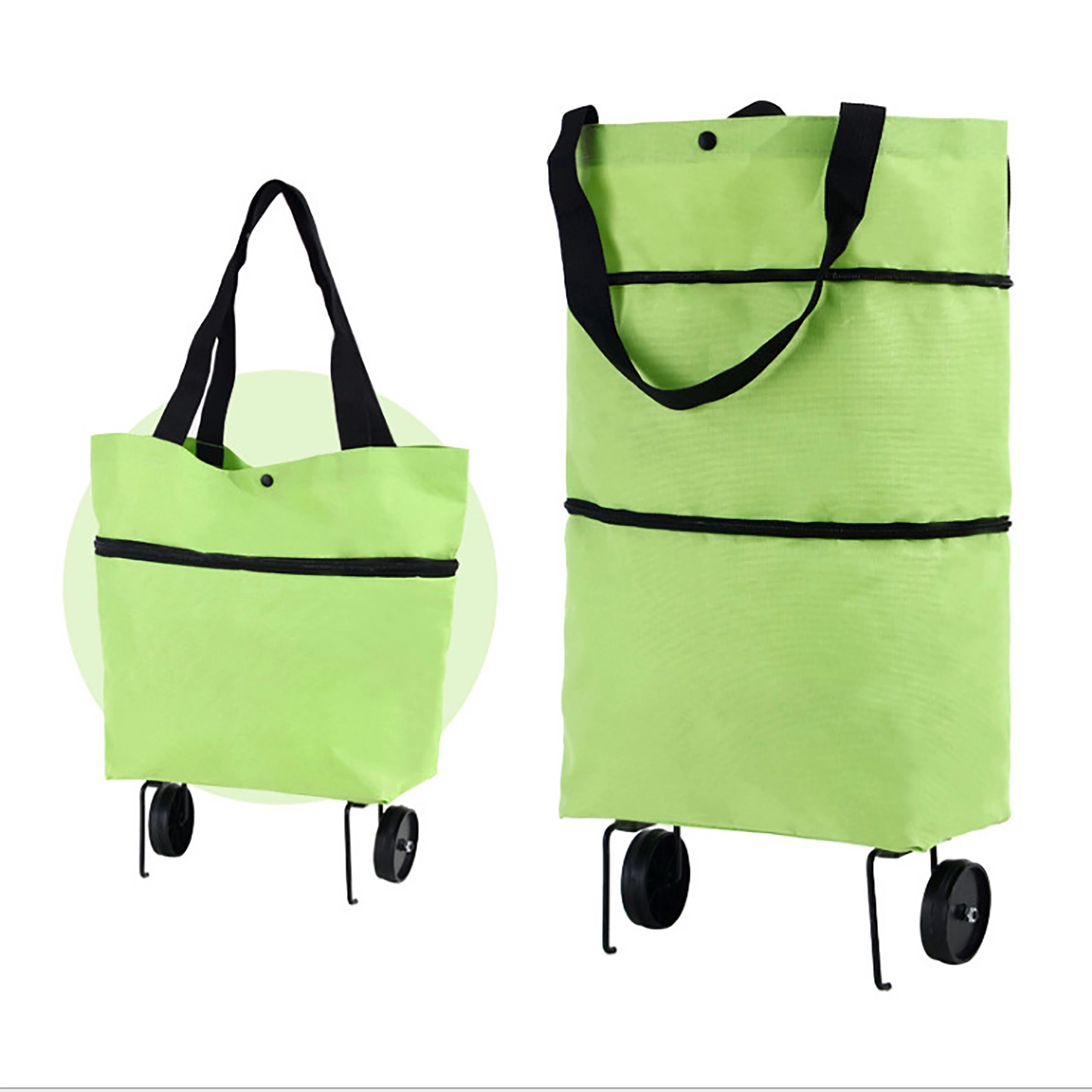 Folding Shopping Bag with Wheels 4