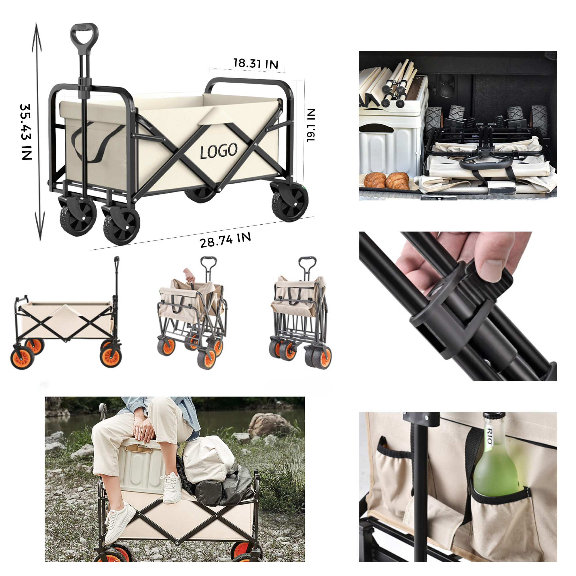 MOQ 10 PCS Camping Trolley 2