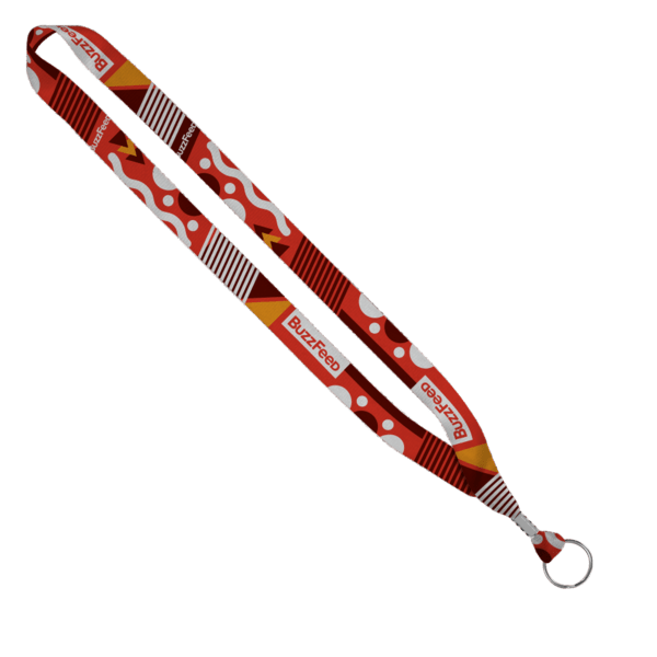 3/4" Dye-Sublimated Lanyard with Silver Tone Metal Crimp & Split Ring 15