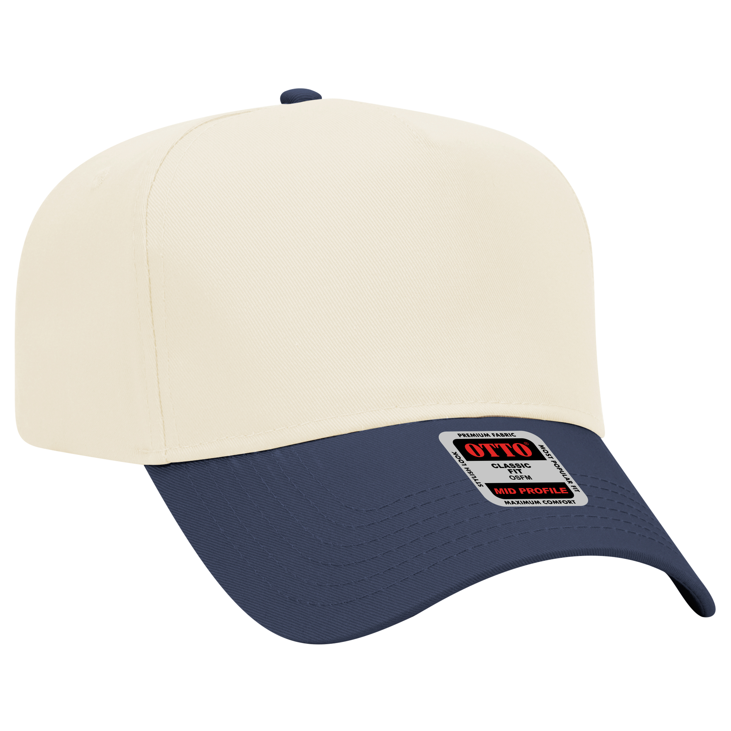OTTO CAP® 5 Panel Mid Profile Baseball Cap 10