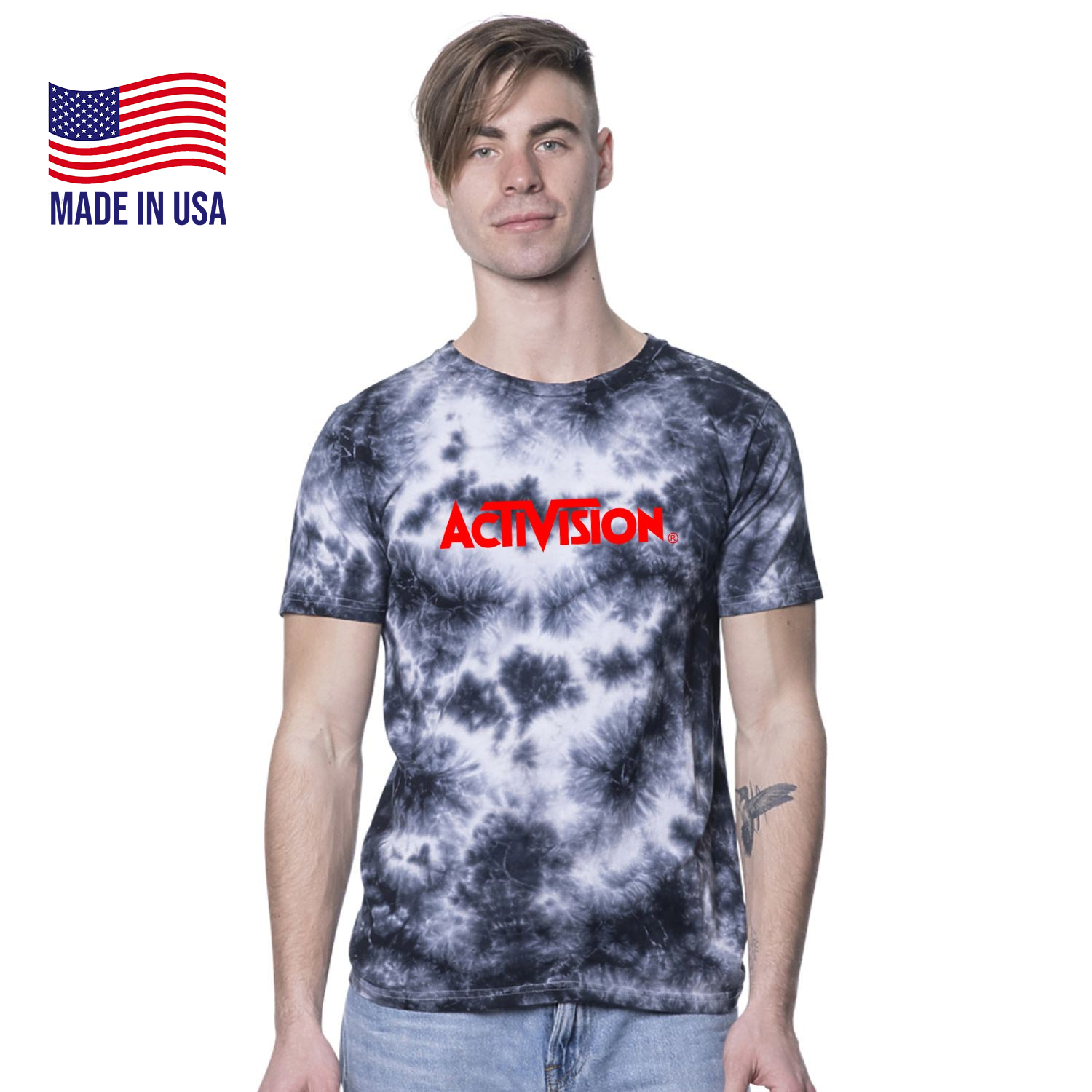 USA Made Unisex Cloud Tie Dye Tee 2