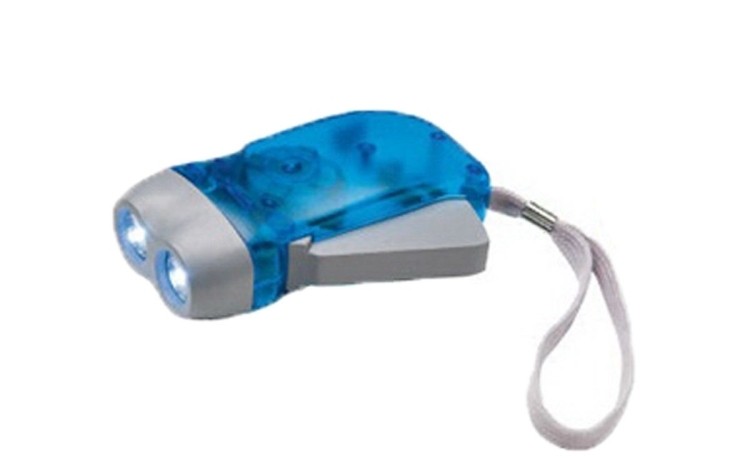 2 LED Bulb Hand Press Flashlight 2